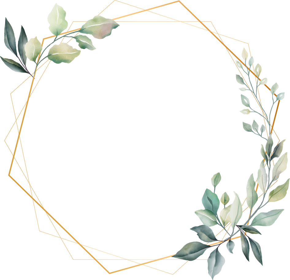 Rhombus Greenery frame